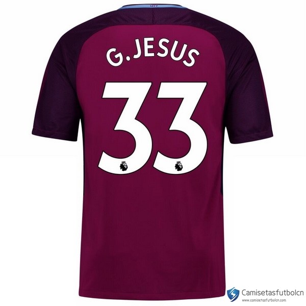 Camiseta Manchester City Segunda equipo G.Jesus 2017-18
